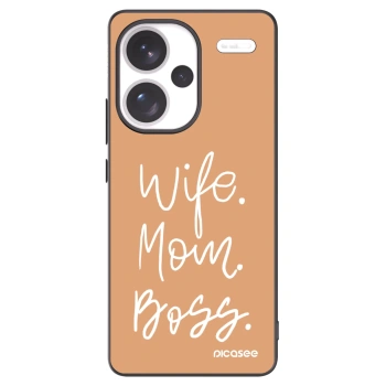 Picasee silikonový černý obal pro Xiaomi Redmi Note 13 Pro+ 5G - Boss Mama