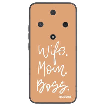 Picasee silikonový černý obal pro Honor Magic6 Lite 5G - Boss Mama