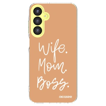 Picasee silikonový průhledný obal pro Samsung Galaxy A25 A256B 5G - Boss Mama