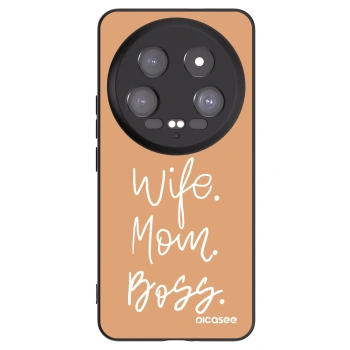 Picasee silikonový černý obal pro Xiaomi 14 Ultra - Boss Mama