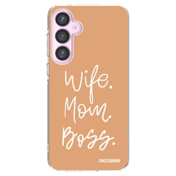 Picasee silikonový průhledný obal pro Samsung Galaxy A55 5G A556B - Boss Mama