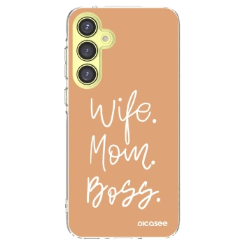 Picasee silikonový průhledný obal pro Samsung Galaxy A35 5G A356B - Boss Mama
