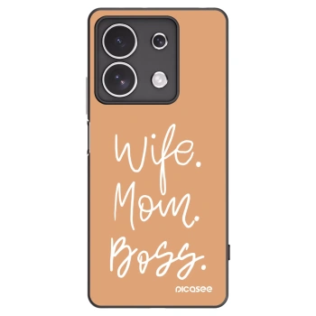 Picasee silikonový černý obal pro Xiaomi Redmi Note 13 4G - Boss Mama