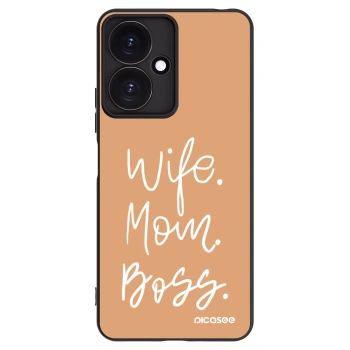 Picasee silikonový černý obal pro Xiaomi Redmi 13C 5G - Boss Mama