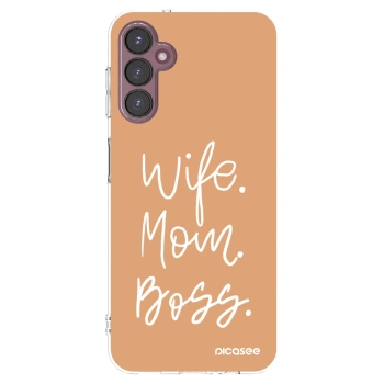 Picasee silikonový průhledný obal pro Samsung Galaxy A05s A057G - Boss Mama