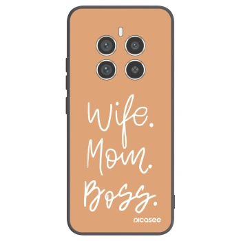 Picasee silikonový černý obal pro Realme 12 Pro 5G - Boss Mama