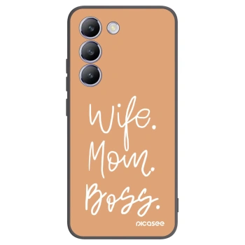 Picasee silikonový černý obal pro Vivo V40 SE 5G - Boss Mama