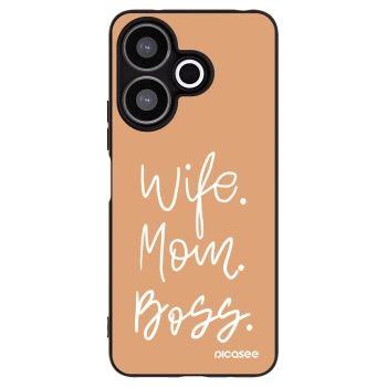 Picasee silikonový černý obal pro Xiaomi Redmi 13 4G - Boss Mama