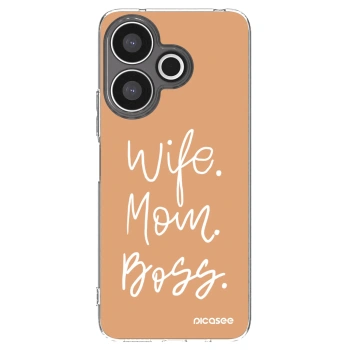 Picasee silikonový průhledný obal pro Xiaomi Redmi 13 4G - Boss Mama