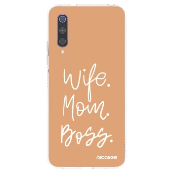 Picasee silikonový průhledný obal pro Xiaomi Mi 9 - Boss Mama
