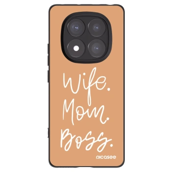 Picasee silikonový černý obal pro Xiaomi Redmi Note 14 Pro 5G - Boss Mama