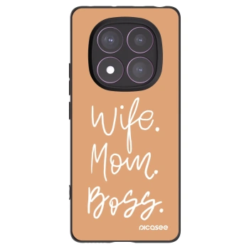 Picasee silikonový černý obal pro Xiaomi Redmi Note 14 Pro 4G - Boss Mama