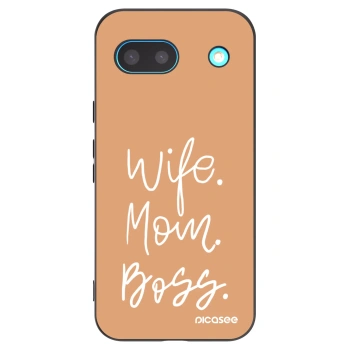 Picasee silikonový černý obal pro Google Pixel 8 - Boss Mama