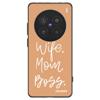 Picasee silikonový černý obal pro Vivo X200 Pro - Boss Mama
