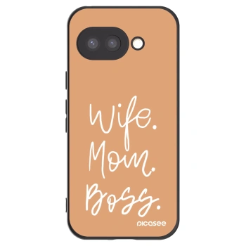 Picasee silikonový černý obal pro Google Pixel 9a - Boss Mama