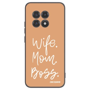 Picasee silikonový černý obal pro OnePlus 13R 5G - Boss Mama