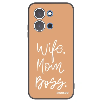 Picasee silikonový černý obal pro Xiaomi Redmi 15C 4G - Boss Mama