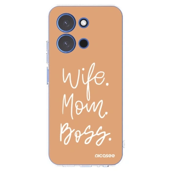 Picasee silikonový průhledný obal pro Xiaomi Redmi 15C 4G - Boss Mama