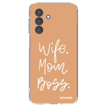 Picasee silikonový průhledný obal pro Samsung Galaxy A17 5G - Boss Mama