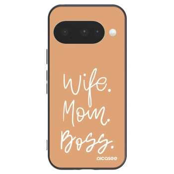 Picasee silikonový černý obal pro Google Pixel 10 - Boss Mama