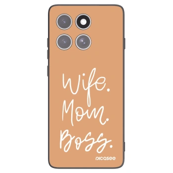 Picasee silikonový černý obal pro Motorola Edge 60 Fusion - Boss Mama