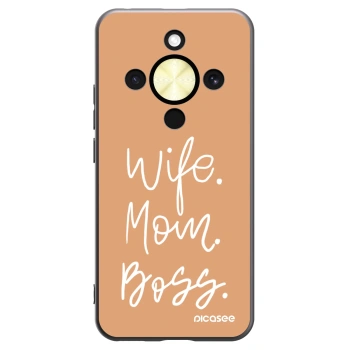 Picasee silikonový černý obal pro Honor Magic8 Lite 5G - Boss Mama
