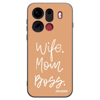 Picasee silikonový černý obal pro OPPO Find X9 Pro - Boss Mama
