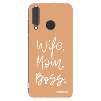 Picasee silikonový průhledný obal pro Honor 20 Lite - Boss Mama