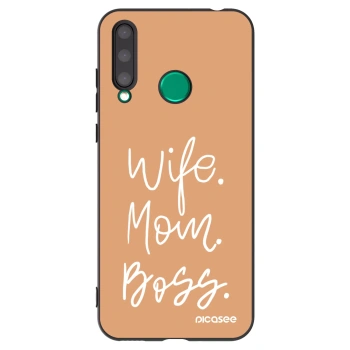 Picasee silikonový černý obal pro Honor 20 Lite - Boss Mama