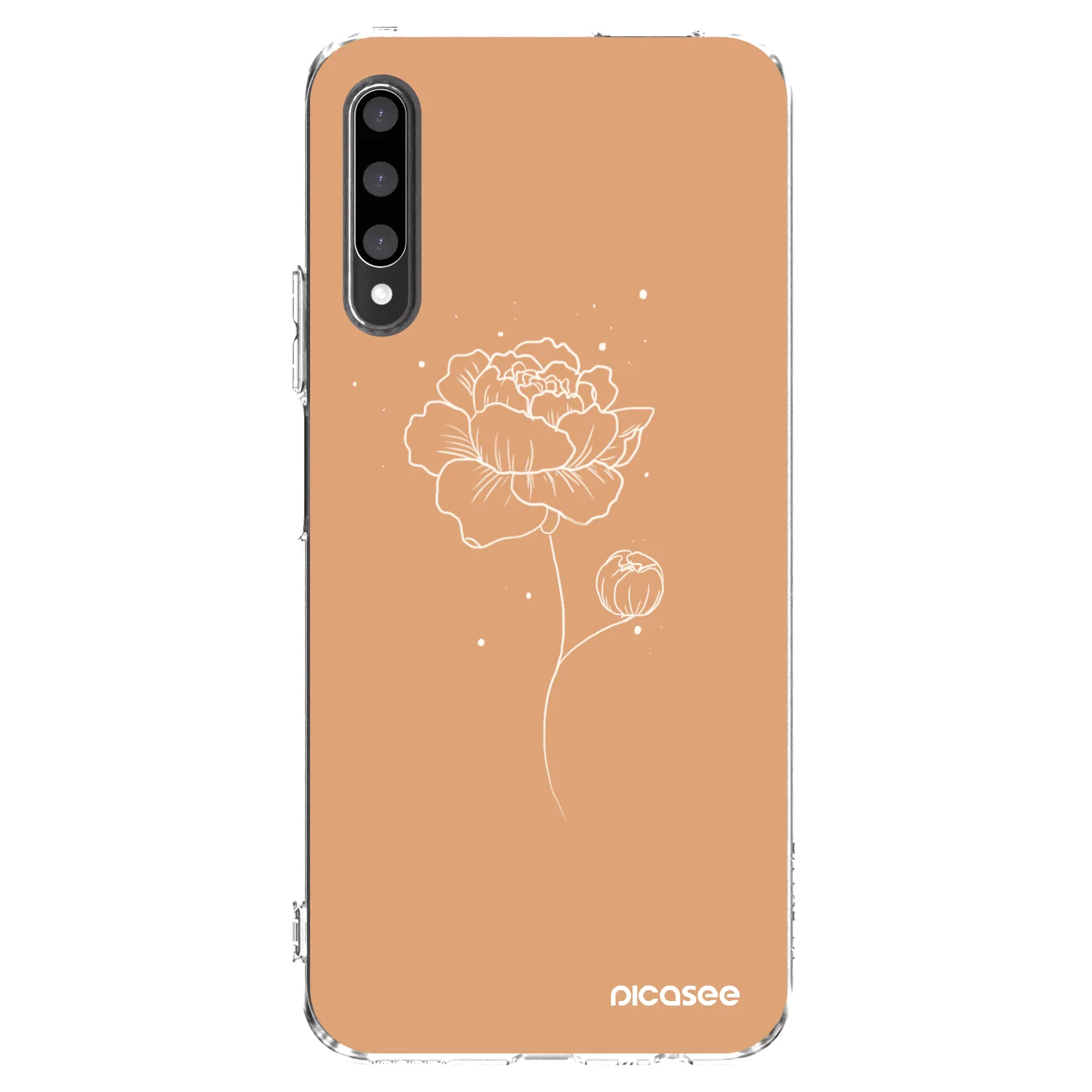 Picasee silikonový průhledný obal pro Honor 9X Pro - Peonies