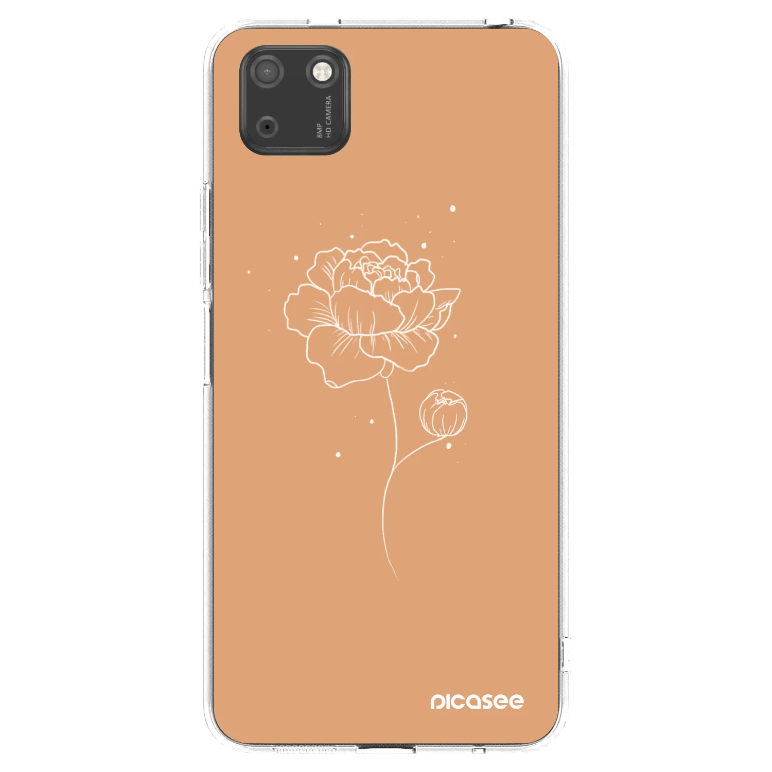 Picasee silikonový průhledný obal pro Huawei Y5P - Peonies