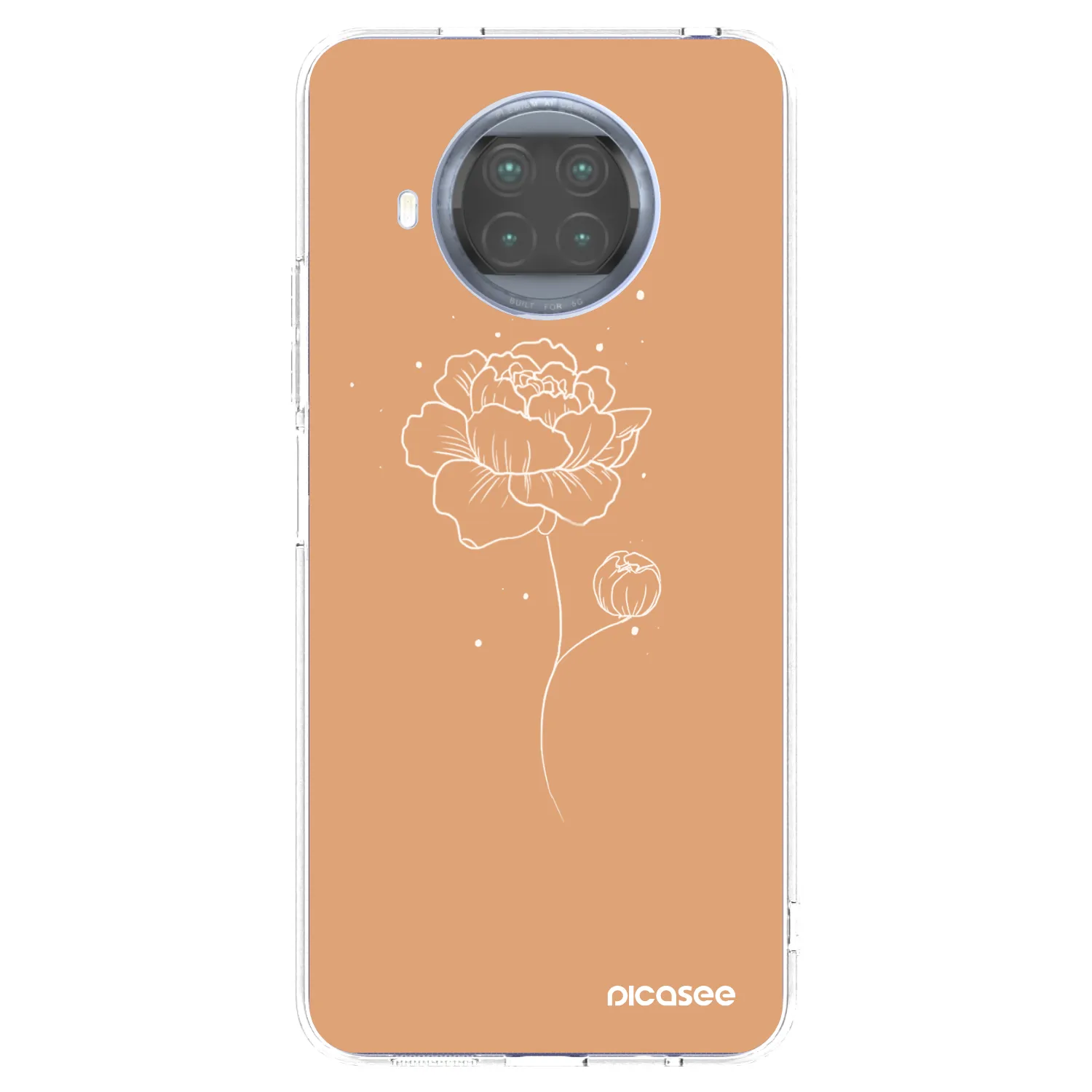 Picasee silikonový průhledný obal pro Xiaomi Mi 10T Lite - Peonies