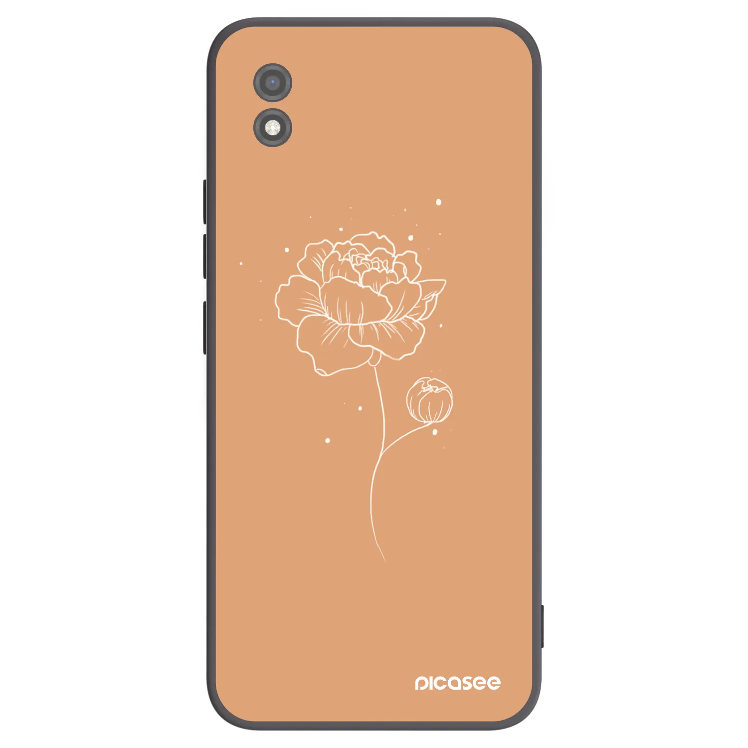 Picasee silikonový černý obal pro Realme C11 (2021) - Peonies