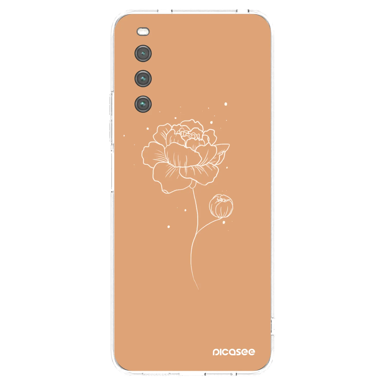 Picasee silikonový průhledný obal pro Sony Xperia 10 IV 5G - Peonies