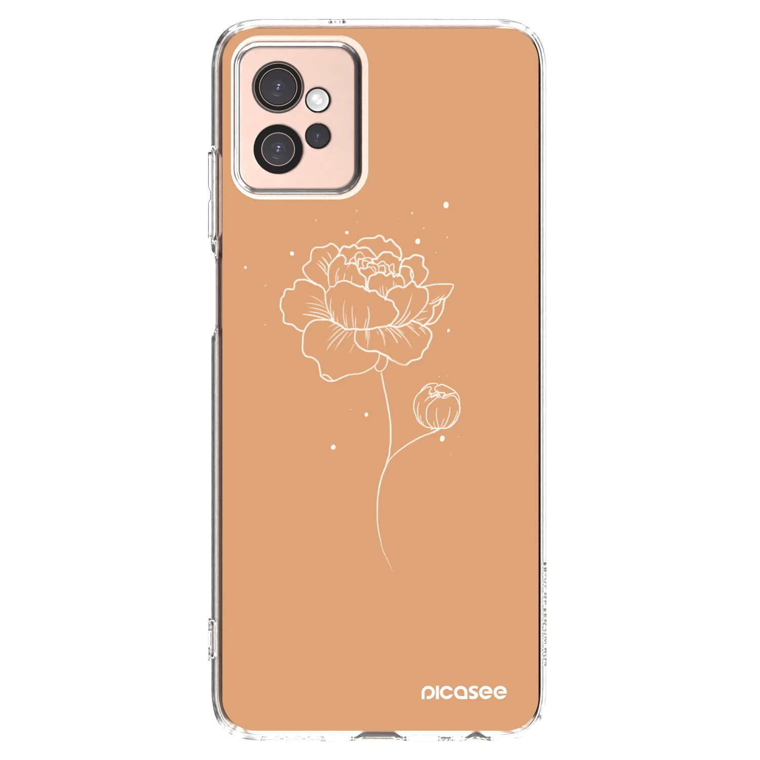 Picasee silikonový průhledný obal pro Motorola Moto G32 - Peonies