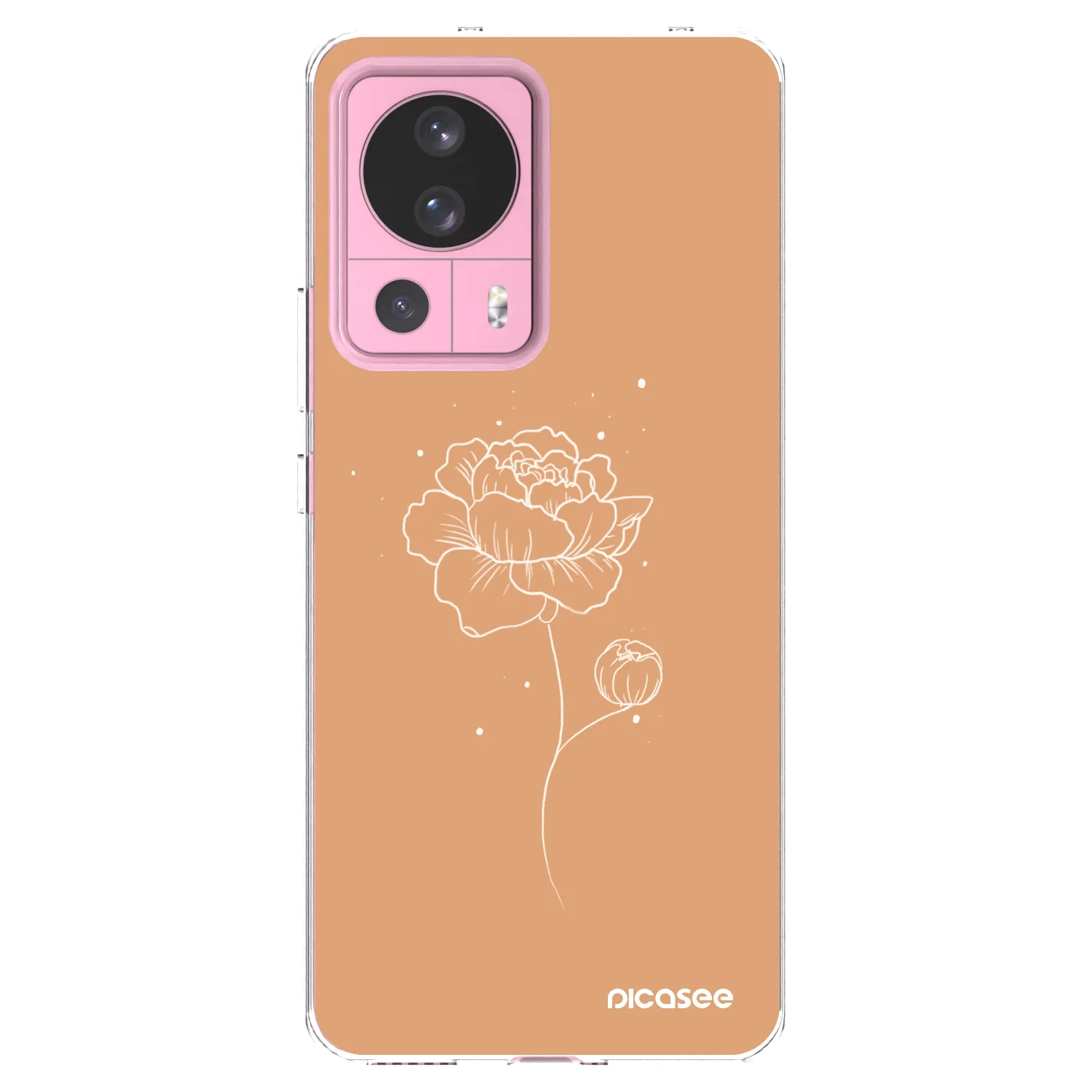 Picasee silikonový průhledný obal pro Xiaomi 13 Lite - Peonies