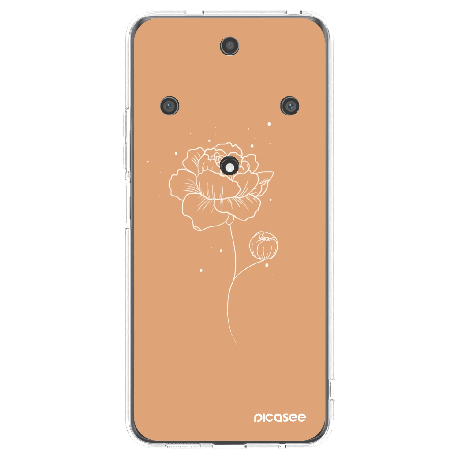 Picasee silikonový průhledný obal pro Honor Magic5 Lite 5G - Peonies