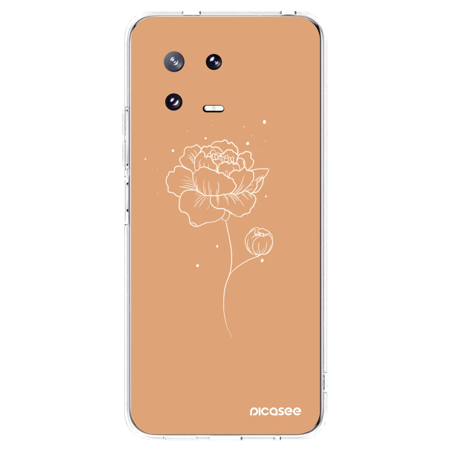 Picasee silikonový průhledný obal pro Xiaomi 13 Pro - Peonies