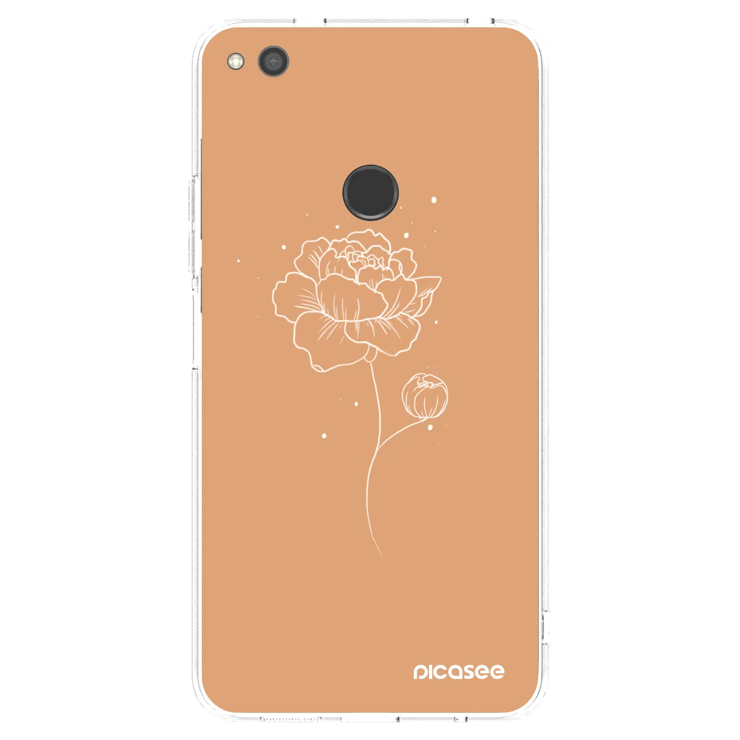 Picasee silikonový průhledný obal pro Huawei P9 Lite 2017 - Peonies
