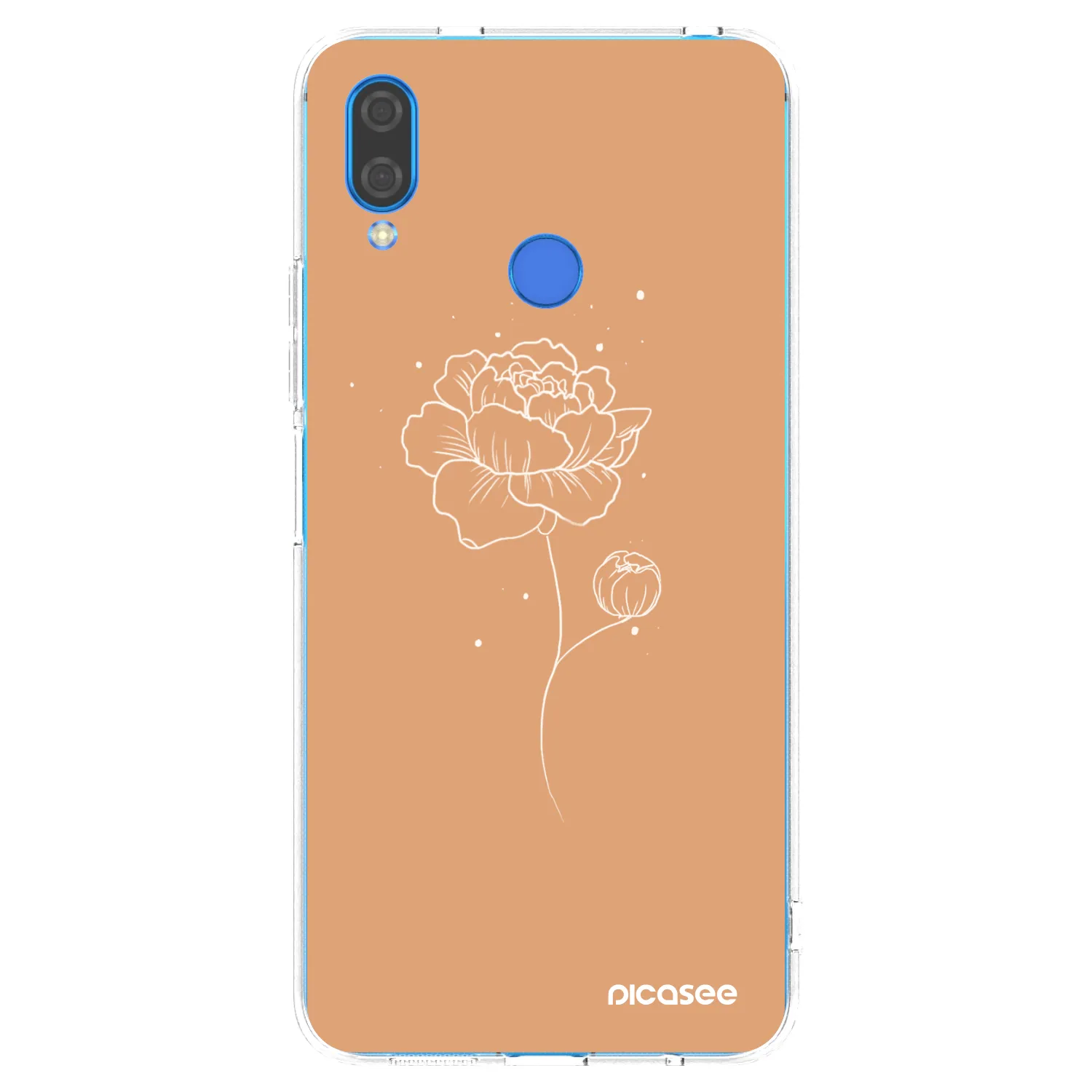 Picasee silikonový průhledný obal pro Huawei Nova 3 - Peonies