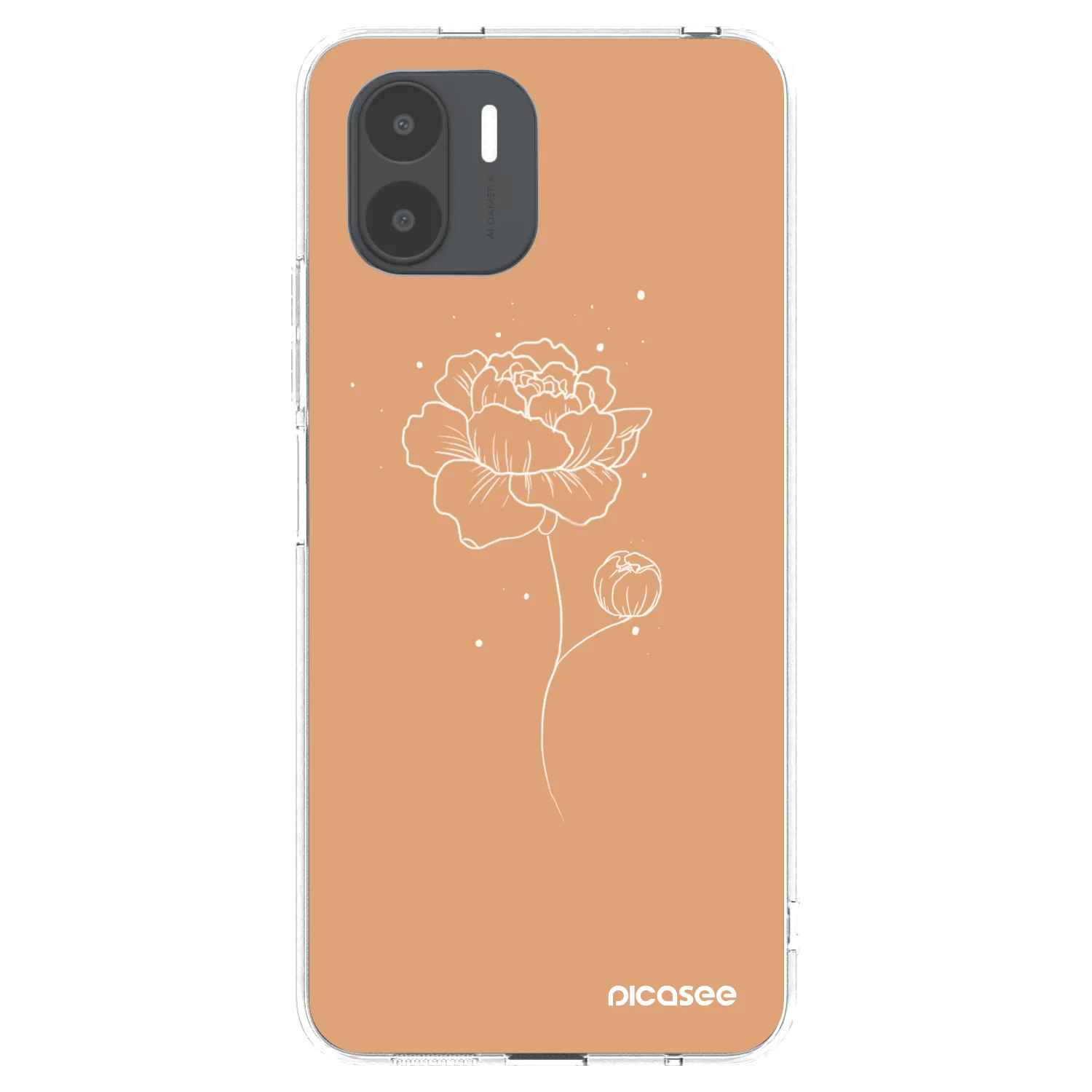 Picasee silikonový průhledný obal pro Xiaomi Redmi A2 - Peonies