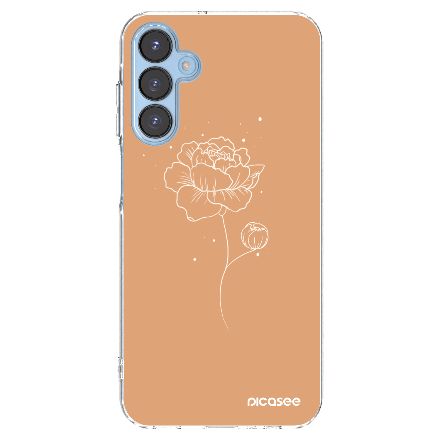 Picasee silikonový průhledný obal pro Samsung Galaxy A15 A156B 5G - Peonies