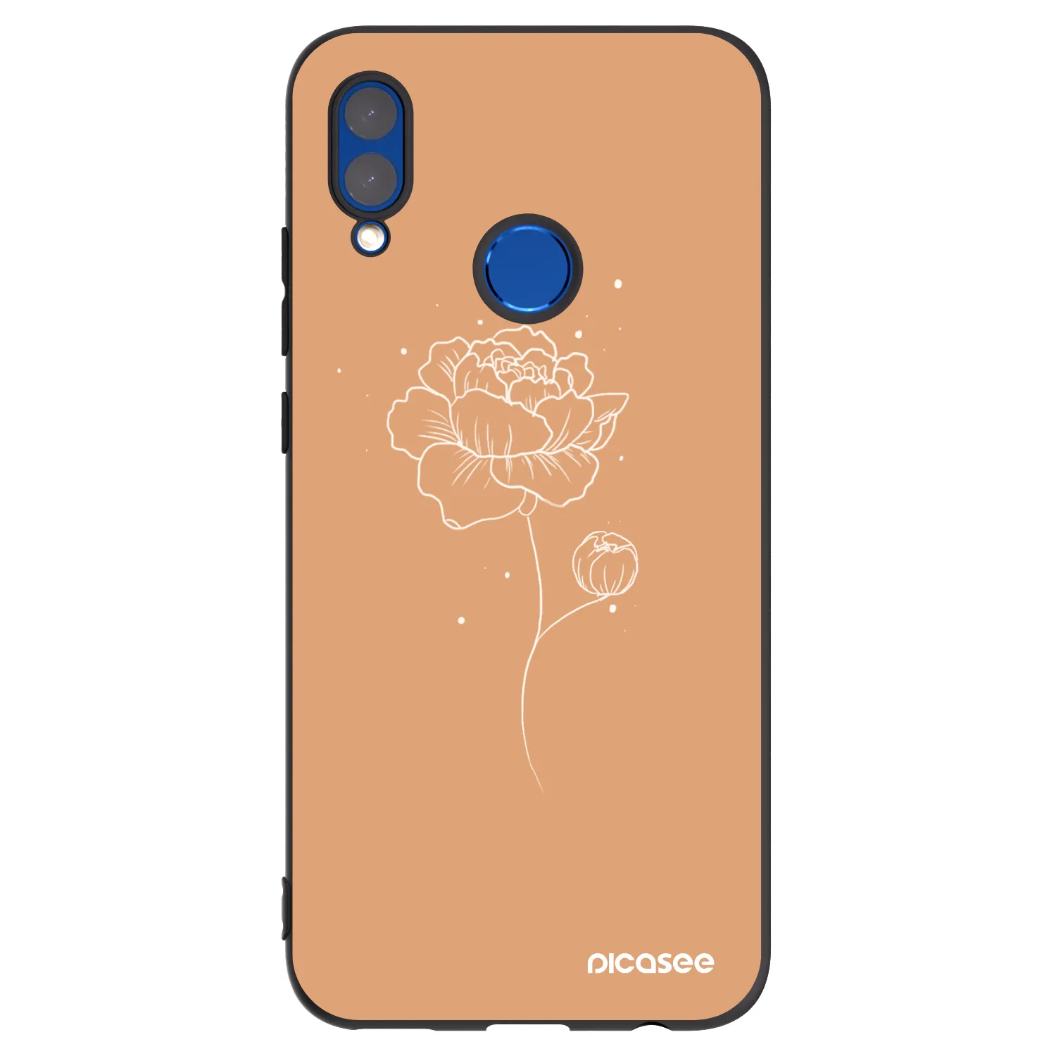 Picasee silikonový černý obal pro Huawei P Smart 2019 - Peonies