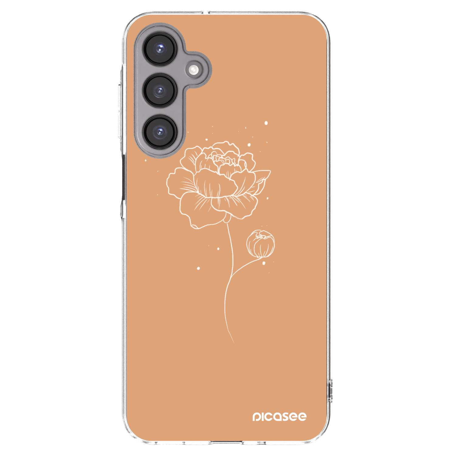 Picasee silikonový průhledný obal pro Samsung Galaxy A16 5G - Peonies