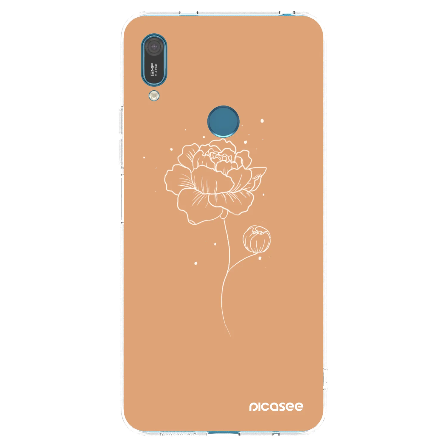 Picasee silikonový průhledný obal pro Huawei Y7 2019 - Peonies