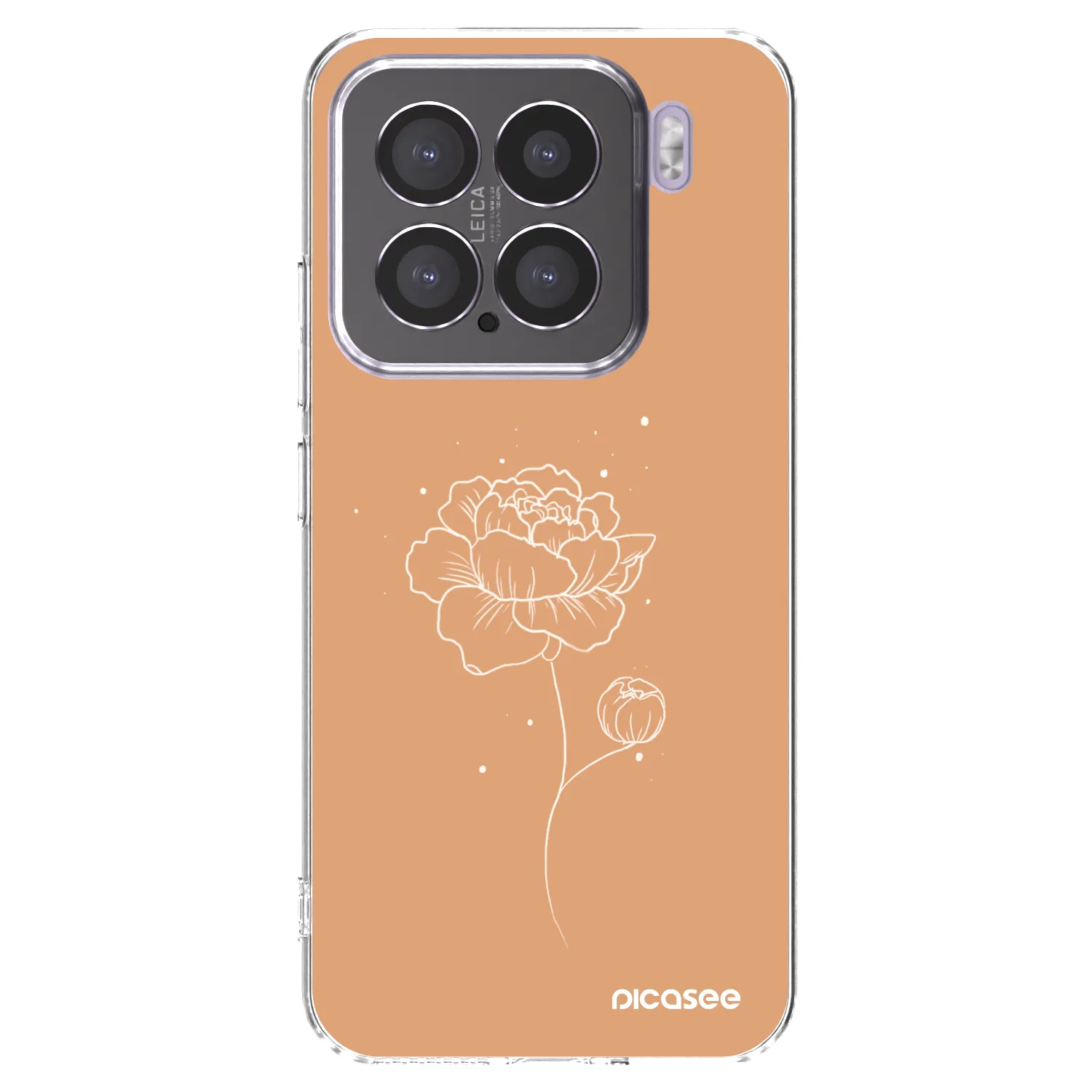 Picasee silikonový průhledný obal pro Xiaomi 15 - Peonies