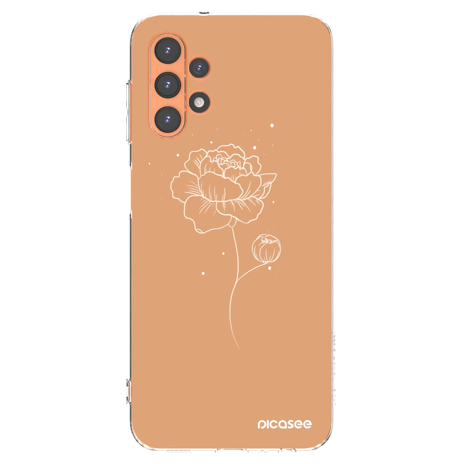 Picasee silikonový průhledný obal pro Samsung Galaxy A13 5G - Peonies