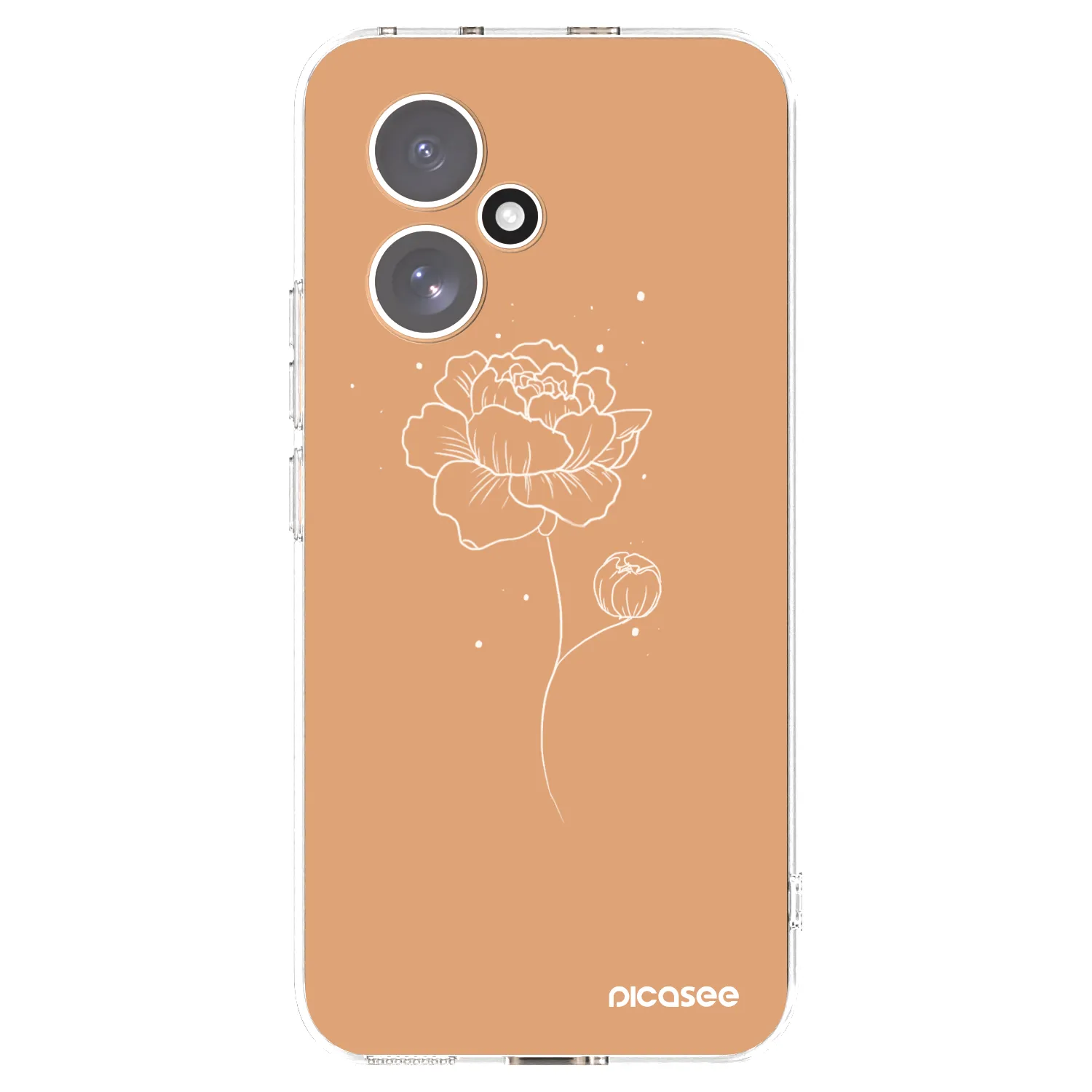 Picasee silikonový průhledný obal pro Honor 400 5G - Peonies