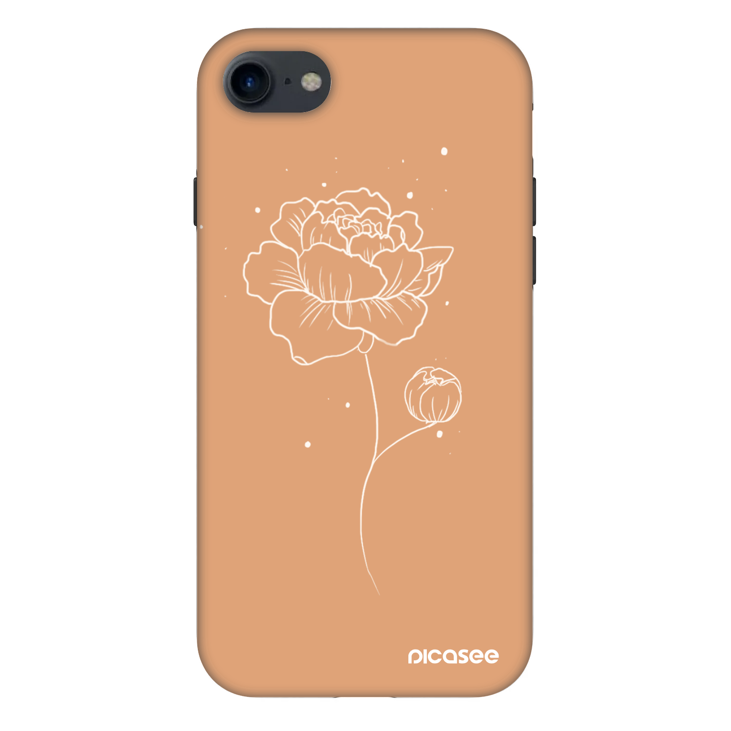 Picasee Fashion Case pro Apple iPhone SE 2020 - Peonies