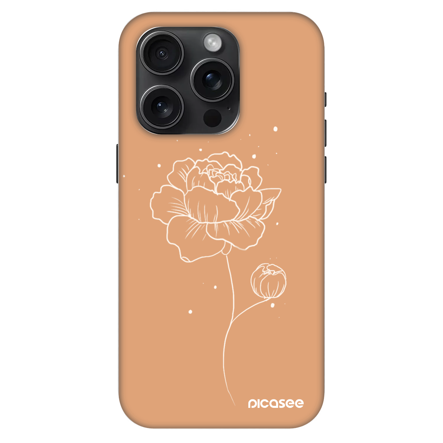 Picasee Fashion Case MagSafe Apple iPhone 15 Pro - Peonies